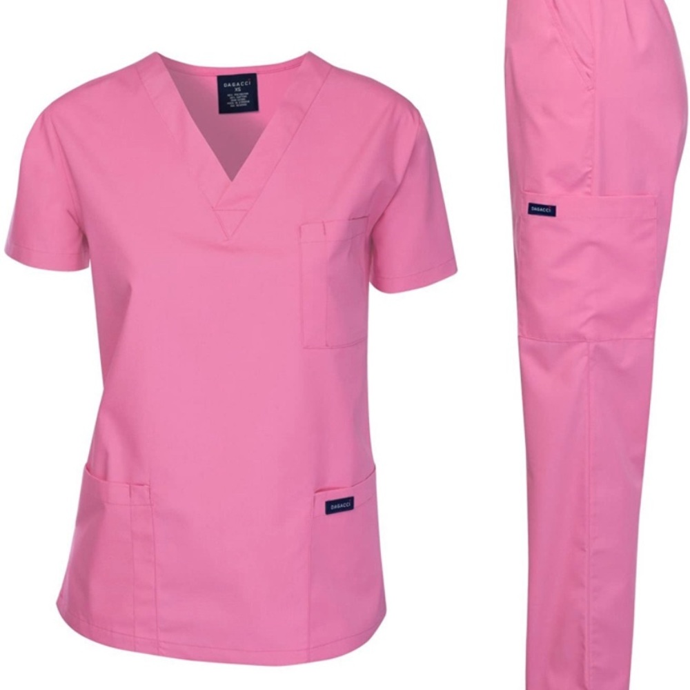 Pink scrub set